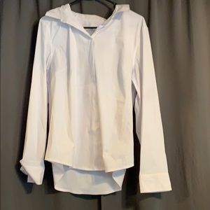 Women’s white button down blouse